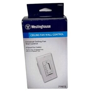 Westinghouse Universal Ceiling Fan Wall Control 4 Speed Fan Control 77872
